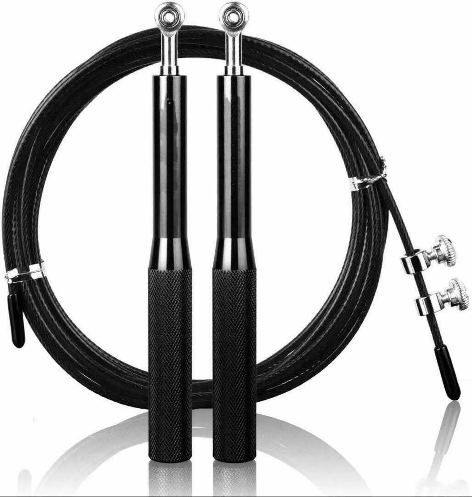 TODO Speed Ball Bearing Jump Rope w/ Anti Slip Handles Fitness Workout Exercise Boxing - Beauty