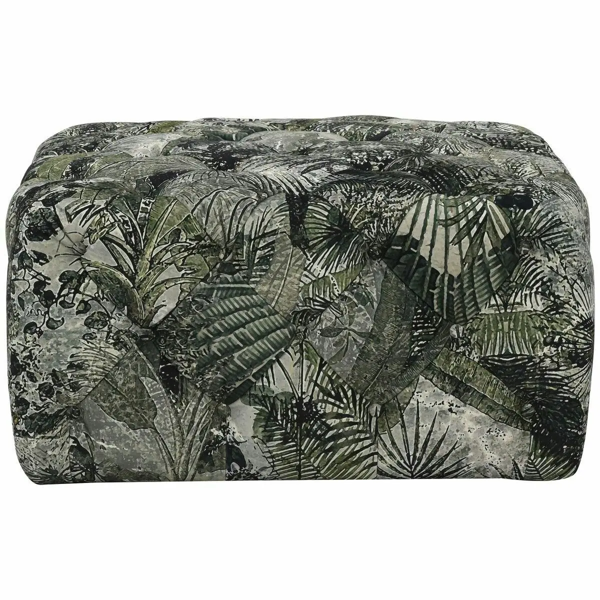 London Leather Victoria Medium Square Footstool - Furniture