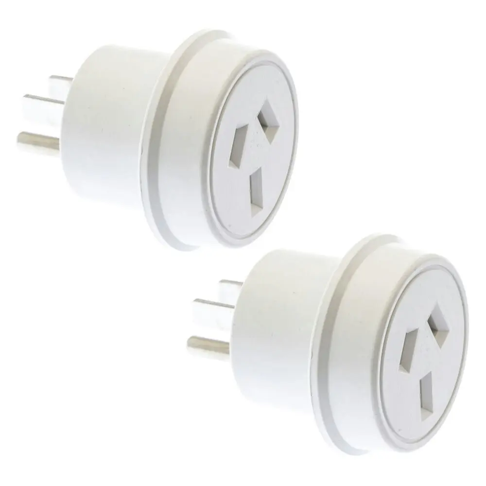 2x Moki Travel Adaptor AUS/NZ to USA Power Plug Adapter Charger Socket Outlet WH - Electronics