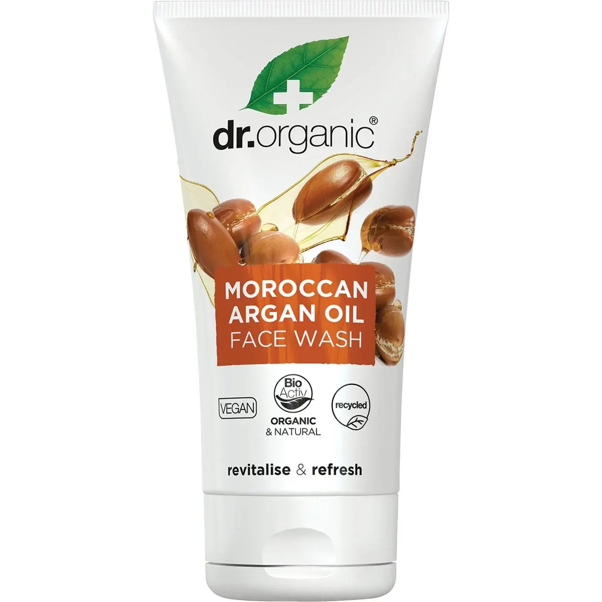 DR ORGANIC Creamy Face Wash Organic Moroccan Argan Oil 150ml - Beauty