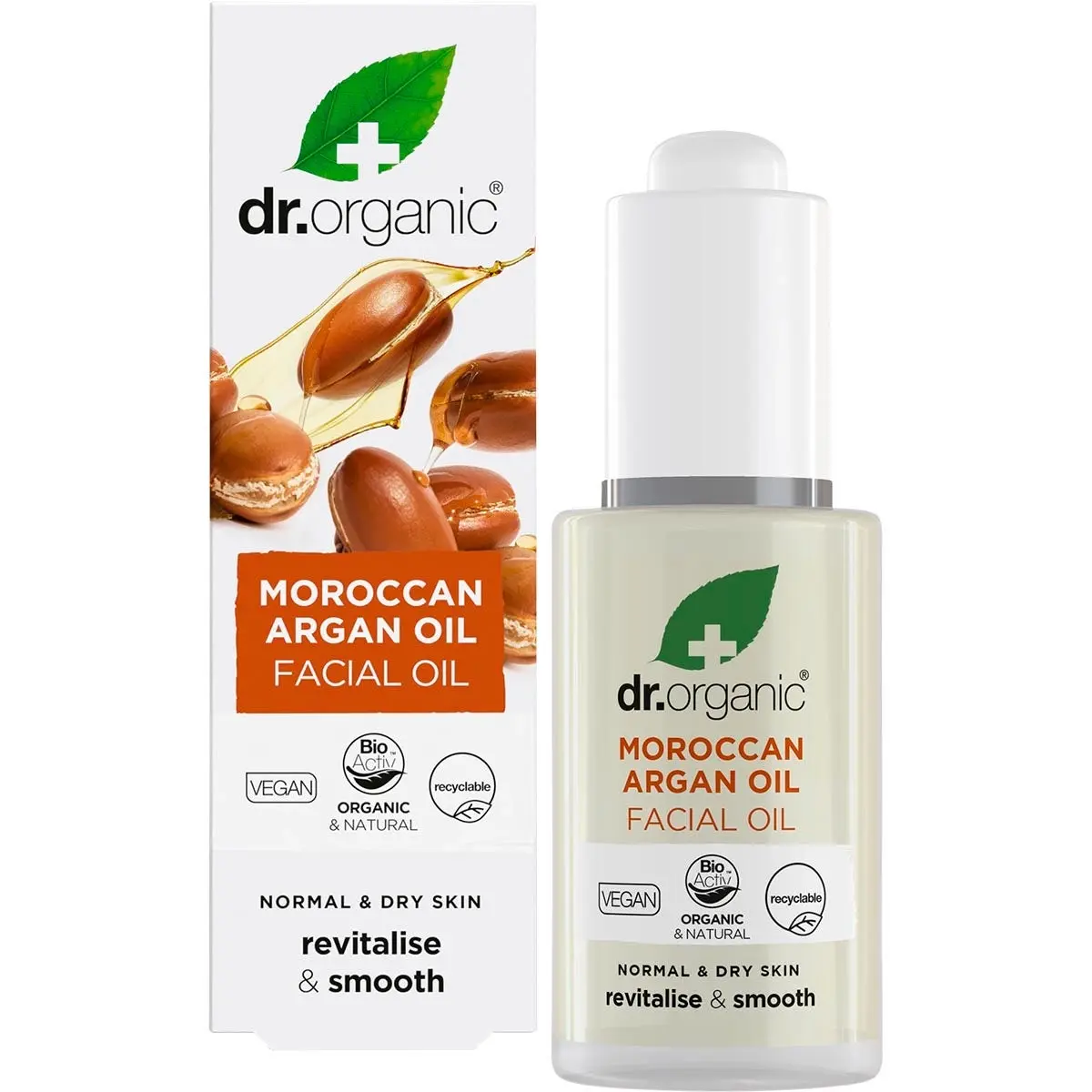 DR ORGANIC Facial Oil Organic Moroccan Argan Oil 30ml - Beauty