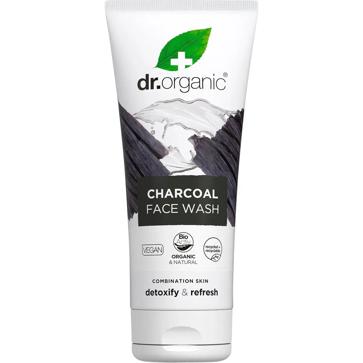 DR ORGANIC Face Wash Activated Charcoal 200ml - Beauty