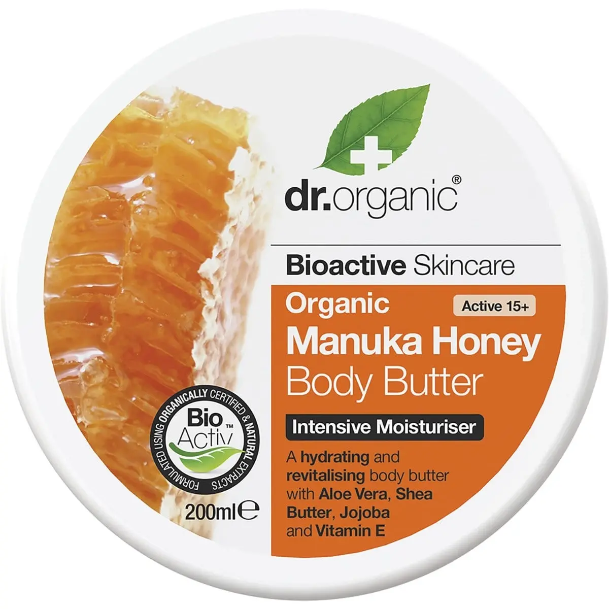 DR ORGANIC Body Butter Organic Manuka Honey 200ml - Beauty