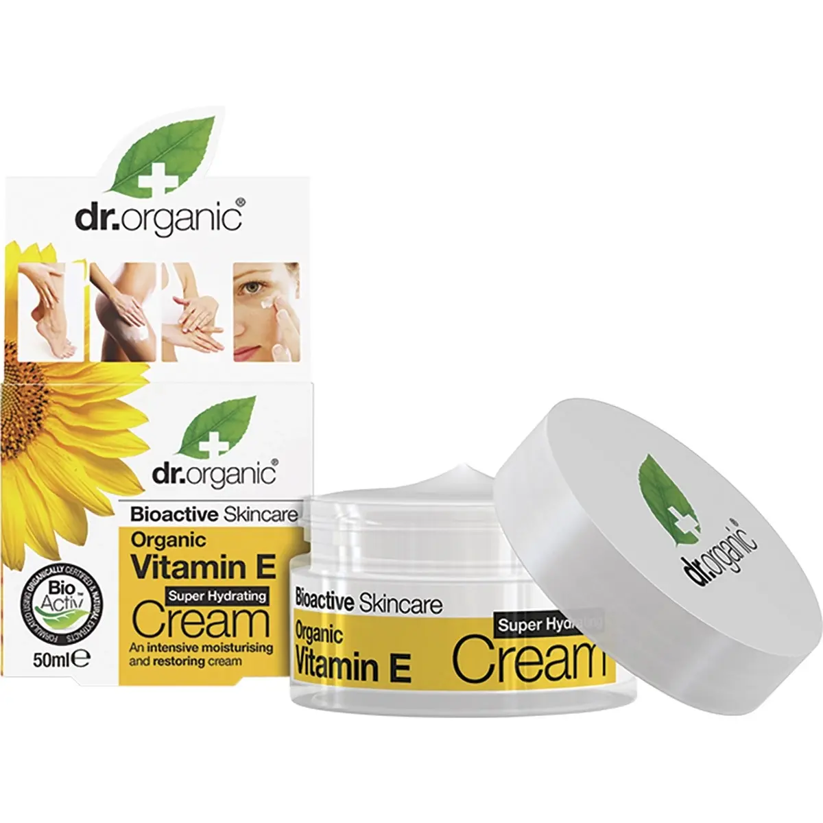 DR ORGANIC Hydrating Cream Organic Vitamin E 50ml - Beauty