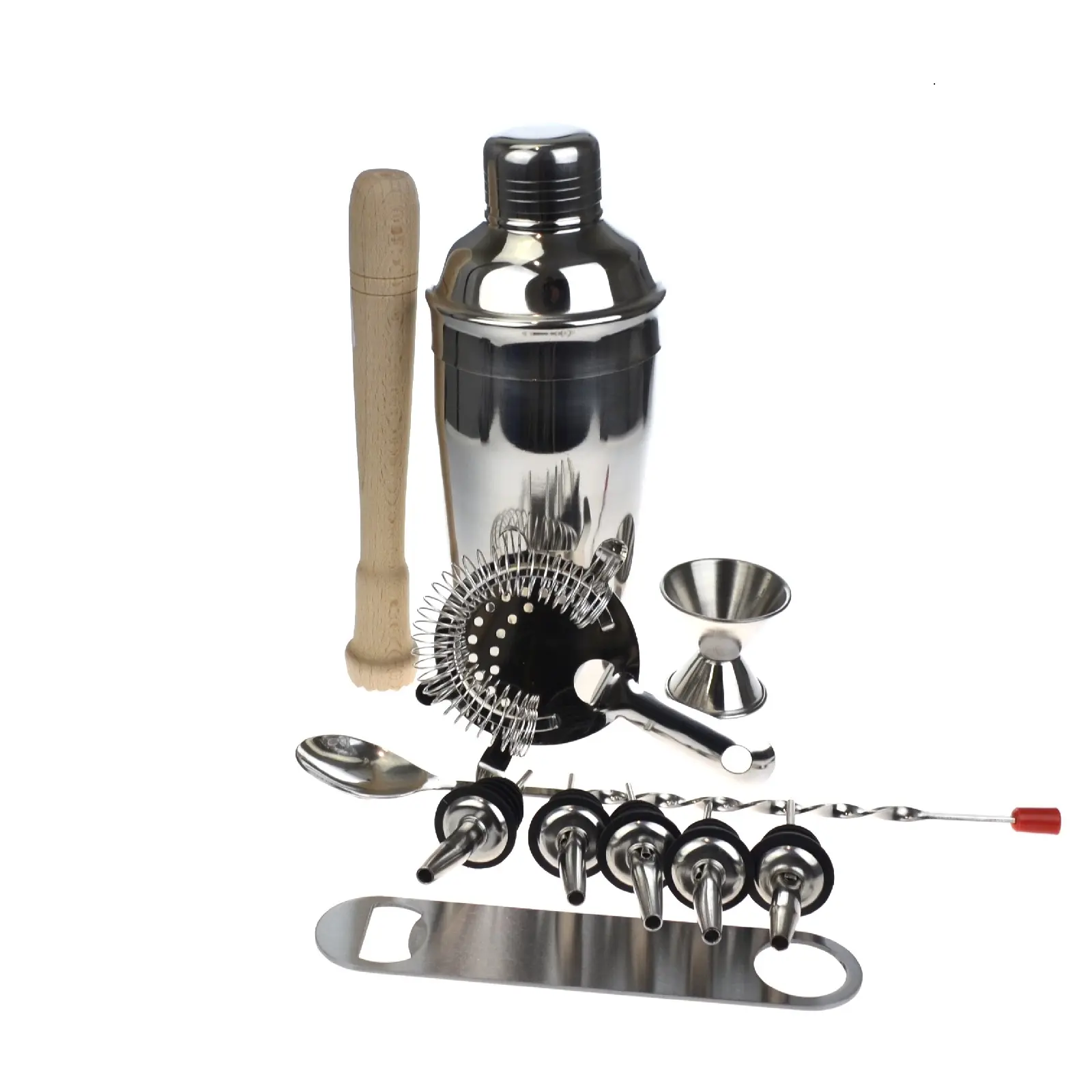PURPLESPOILZ DELUXE 10 PIECE COCKTAIL SHAKER SET - WITH FREE BAR BLADE
