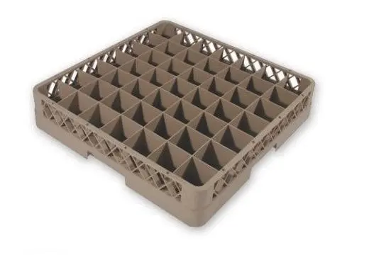 Caterrax 49 Compartment Glass Rack | 500 x 500 x 100mm - Home & Garden