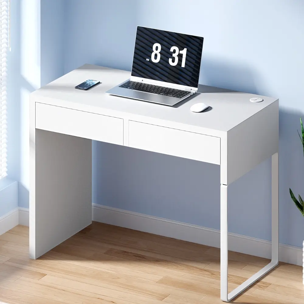 Artiss Computer Desk Drawer White - Furniture