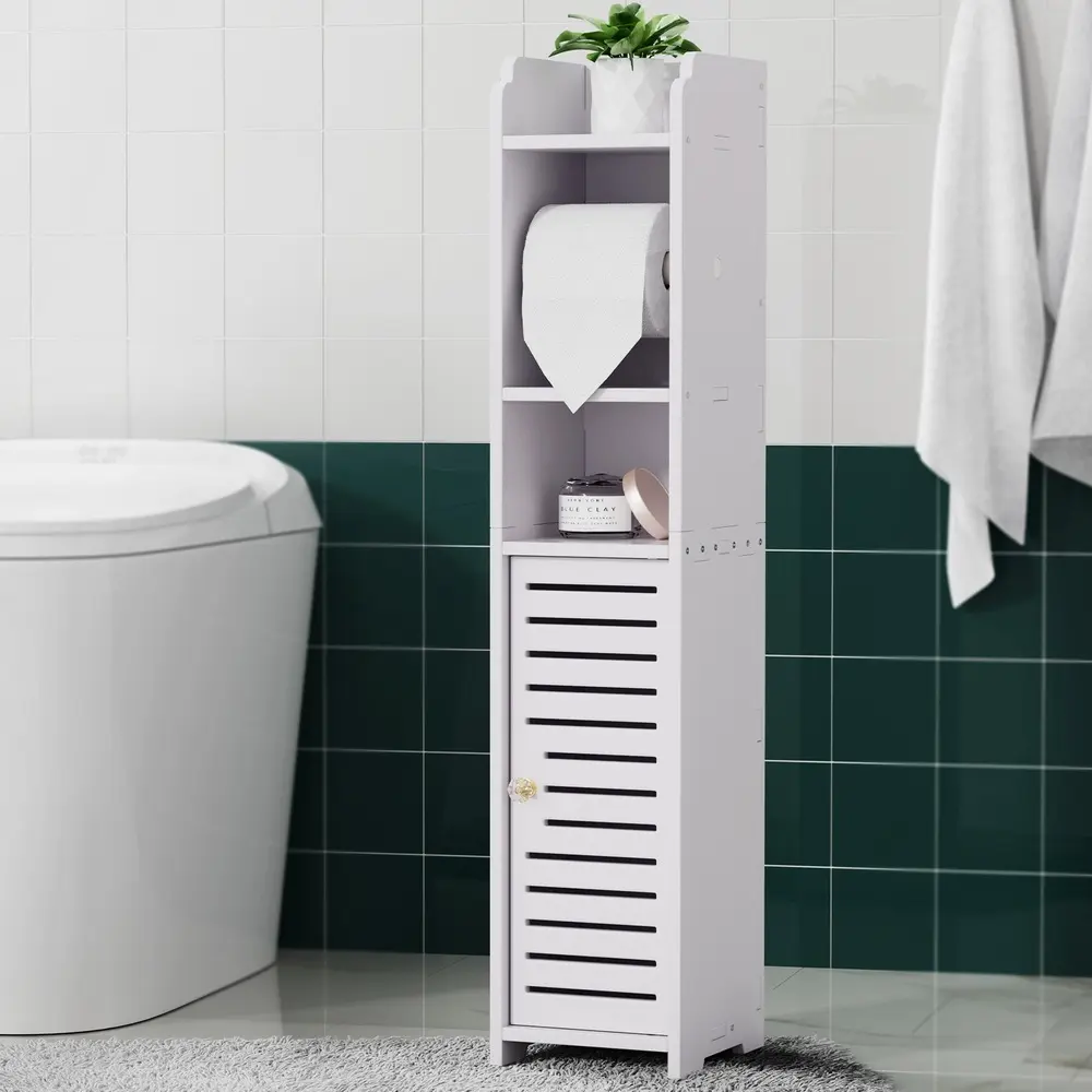 Artiss Bathroom Cabinet Toilet Roll Holder 76cm - Home & Garden