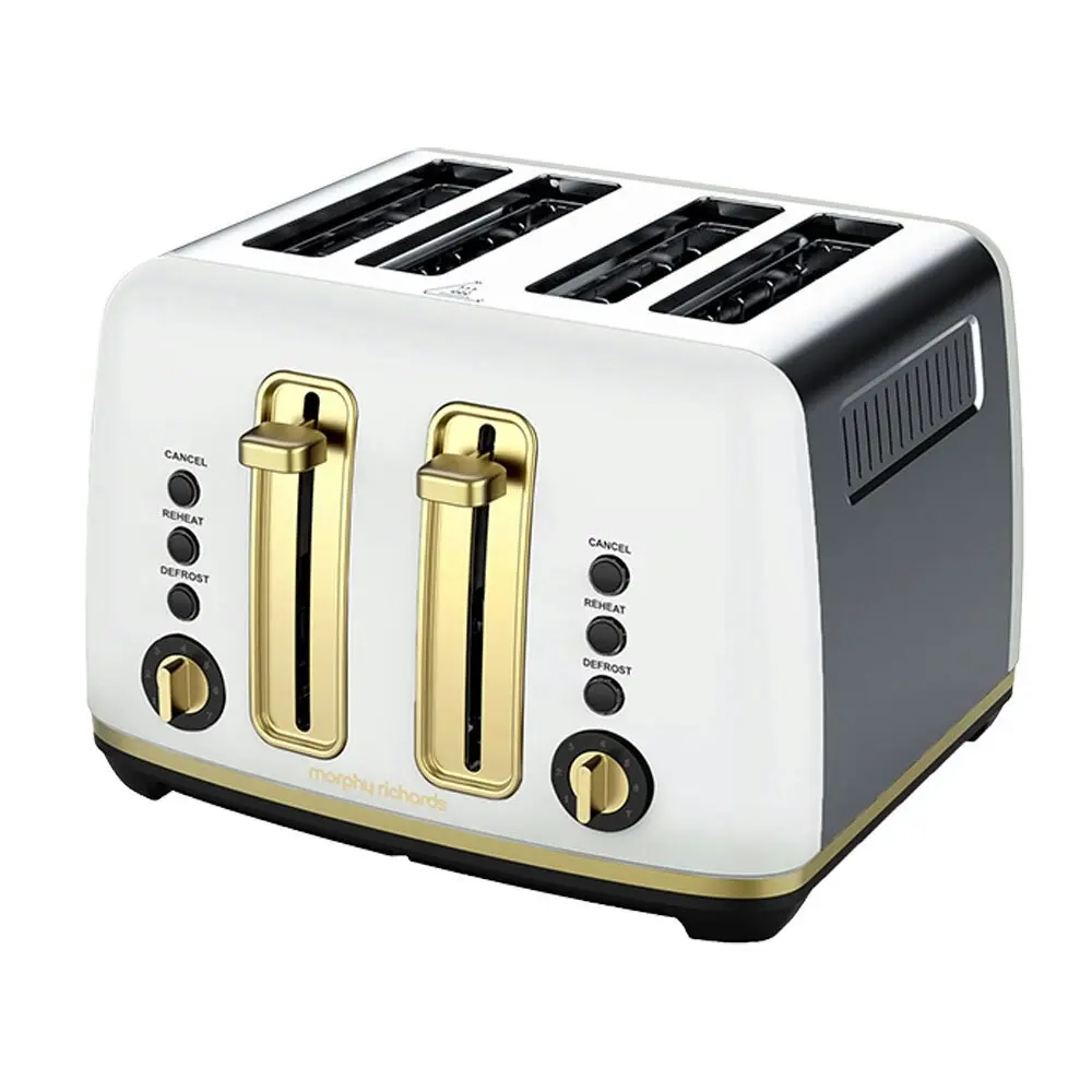 Morphy Richards Electric Stylish Ascend Soft Gold 4 Slice Toaster 2000W - Home & Garden