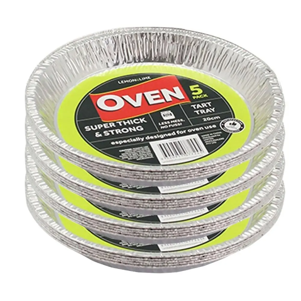 20x Lemon & Lime Foil Pie Tray 20cm Microwave Oven Baking Catering Heat Cookware - Free Shipping Specials