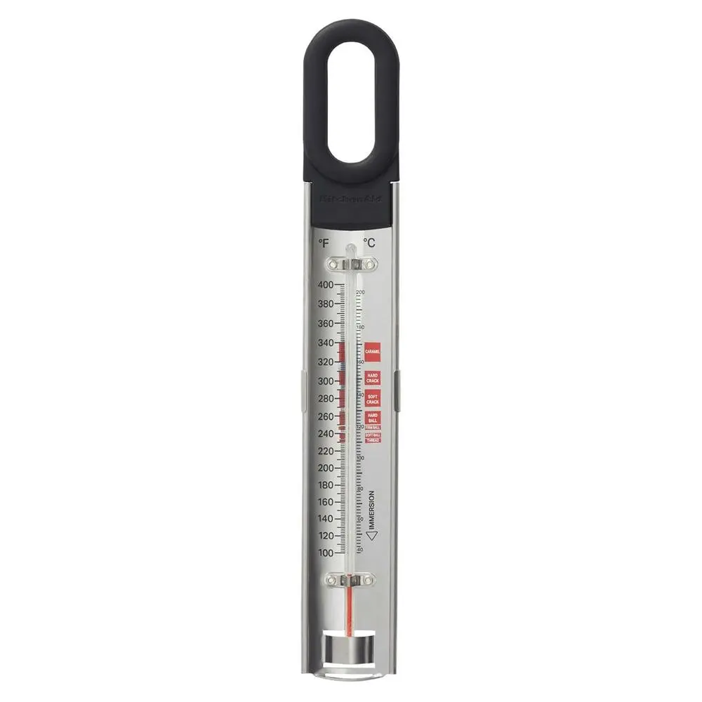 KitchenAid Caddy Paddle Cooking Thermometer Stainless Steel 31cm Silver/BLK - Home & Garden