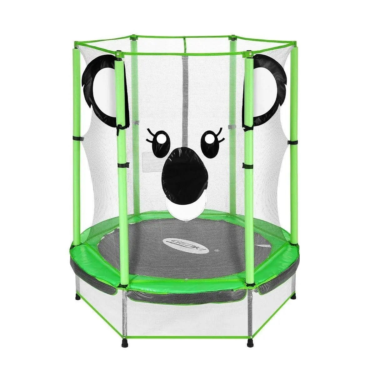 Genki 55 Inch Koala Trampoline for Kids with Safety Net Enclosure - Toys & Games