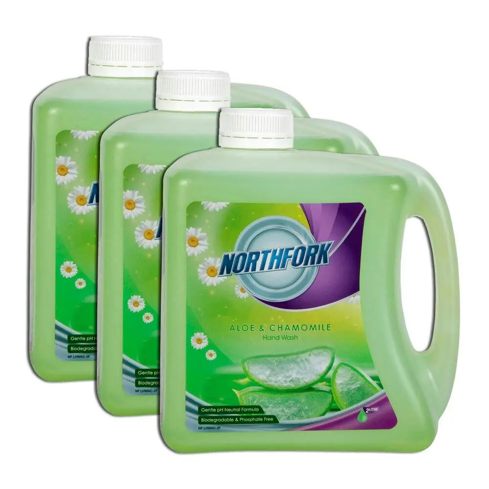 3PK Northfork 2L Liquid Hand Wash Gentle Cleaning Care Soap Aloe & Chamomile - Beauty