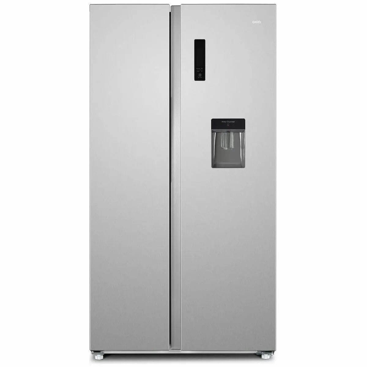 CHiQ 559L Side By Side Fridge Silver - Home & Garden