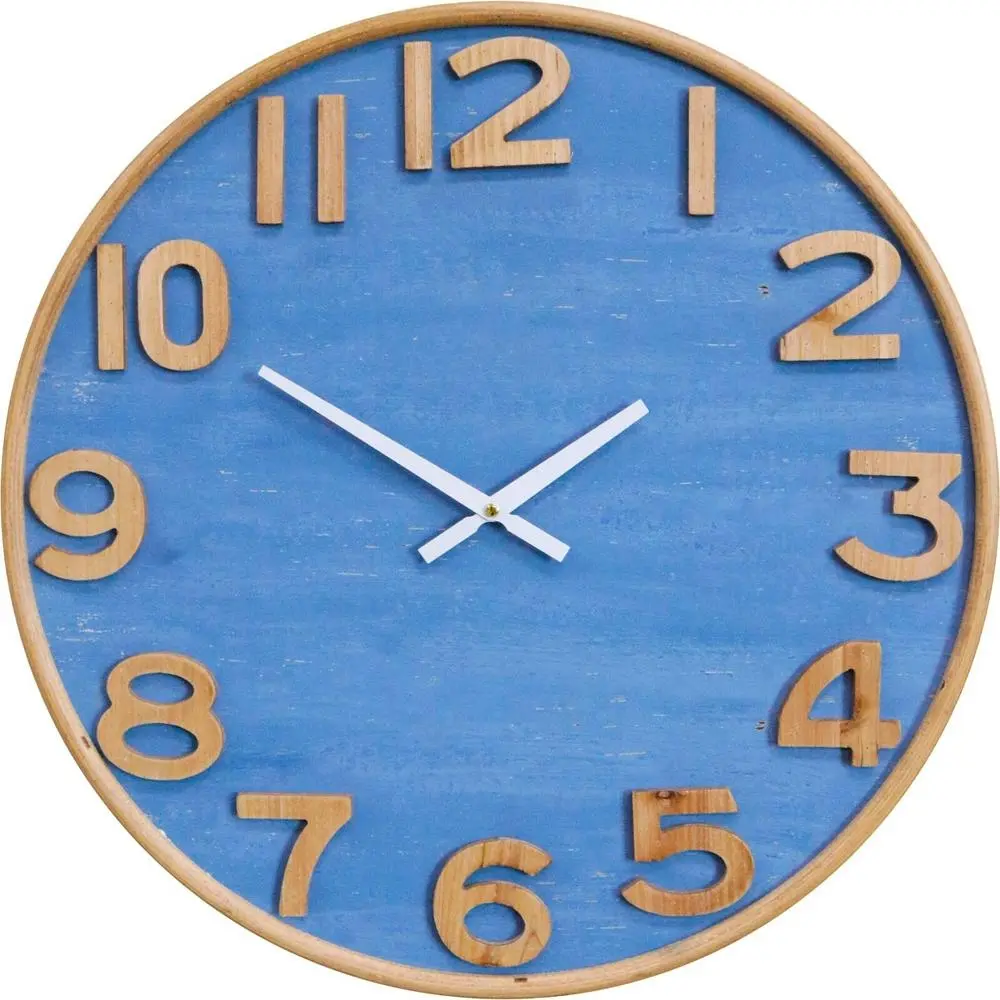 LVD Hamelin Hanging Wall Clock Analogue 50cm Round Home/Office Room Decor - Home & Garden