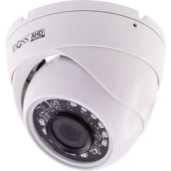 Doss Mini Dome 15M IR AHD Analog HD Home Security CCTV 1080P 3.6mm Camera White - Up to 60% off Connected Smart Tech