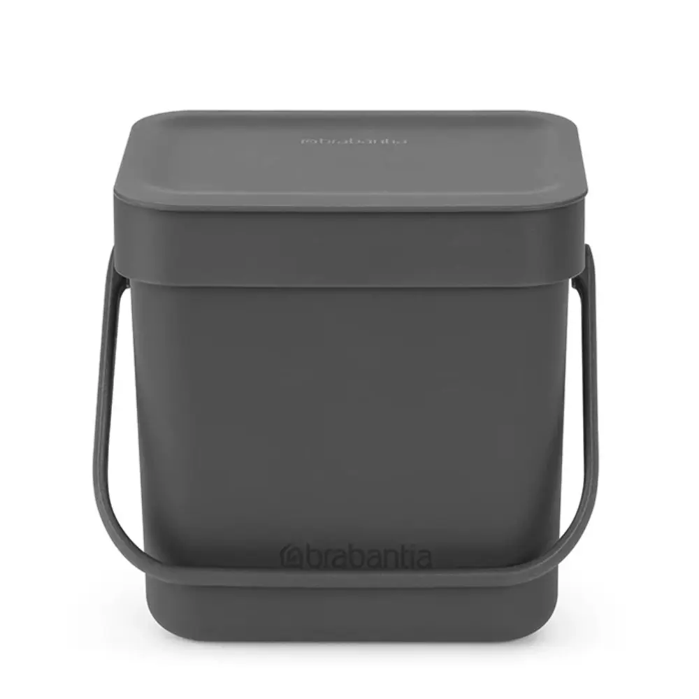 Brabantia Waste Bin Sort & Go 3 Litre | Grey - Home & Garden