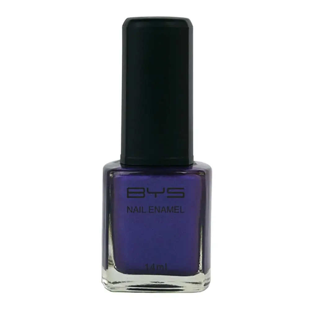 BYS Pouty Purple Nail Polish Enamel Lacquer Gloss Long Wearing Quick Dry 14ml - Beauty