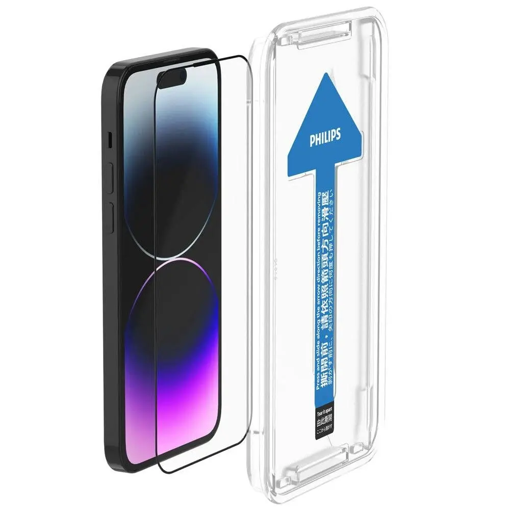 Philips High Transparency Tempered Glass Screen Protector For iPhone 14 Pro - Electronics