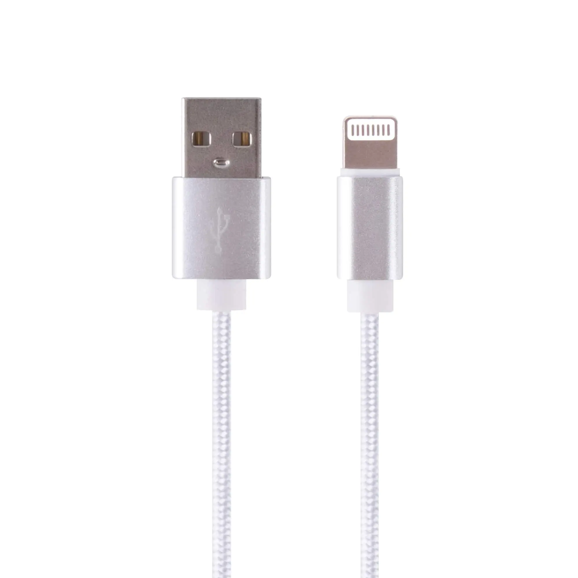 1M USB A to Lightning Braided Charge & Sync Cable - Electronics