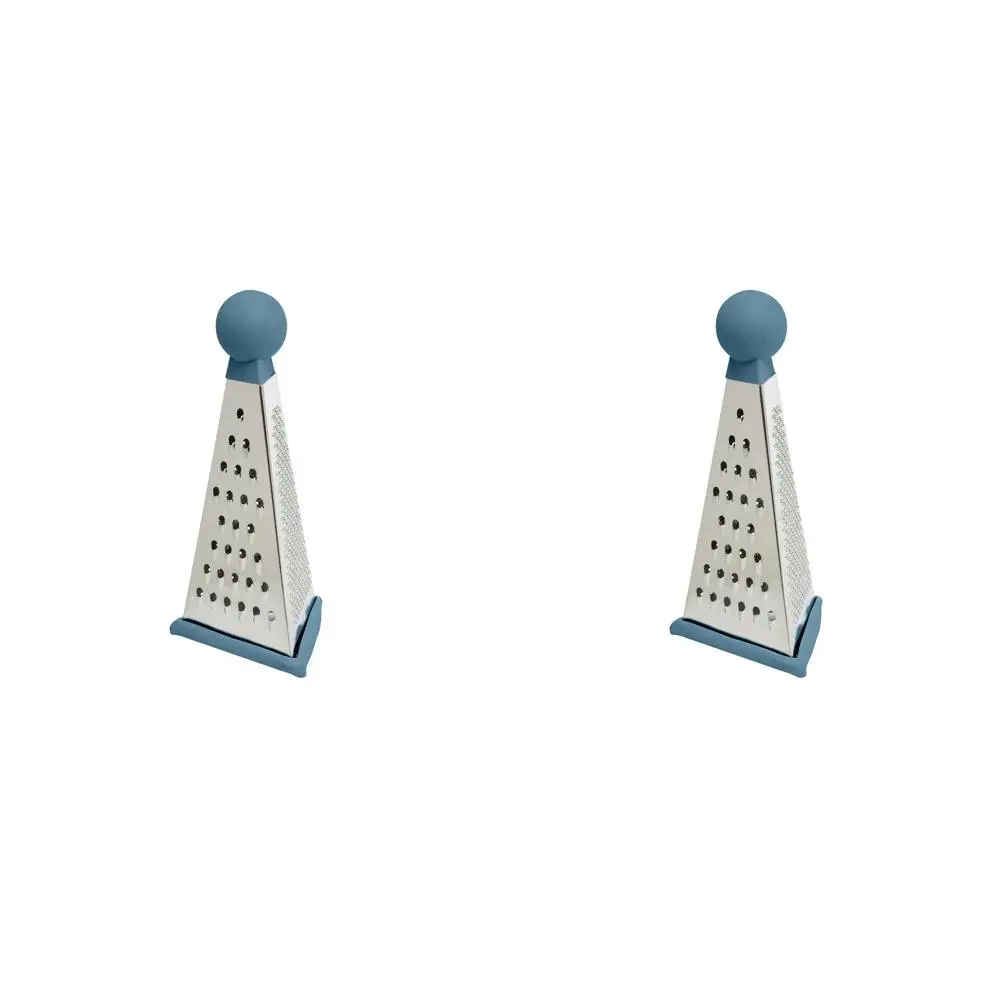 2PK Wiltshire Angular Three-Sided Cheese/Vegetable Kitchen Food Grater Tool