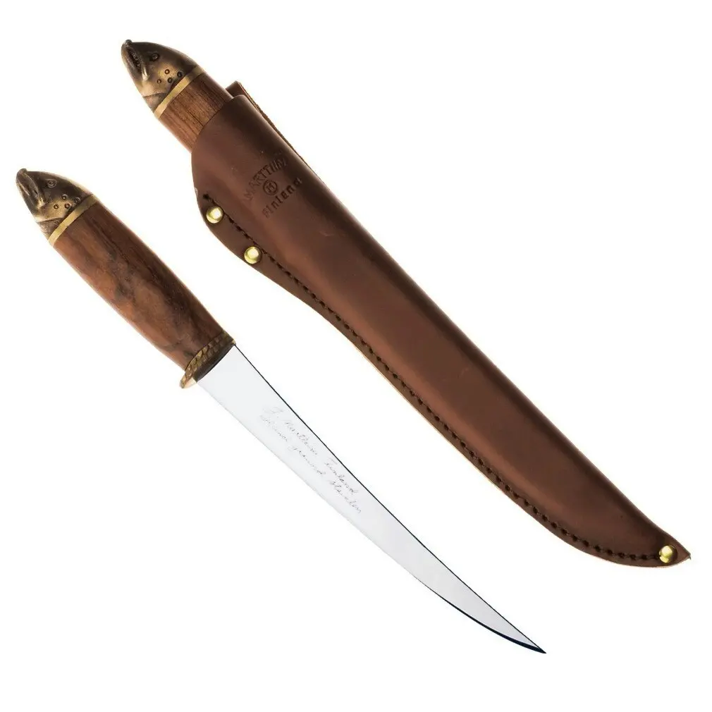 7.5 Inch Marttiini 552017 Salmon Filleting Knife with Rosewood Handle - Sports & Outdoor