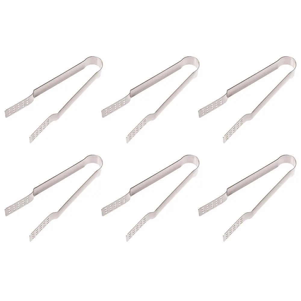6x Teaology Stainless Steel Tea Bag Squeezer Flat Drying Tongs Accessory Silver - Home & Garden