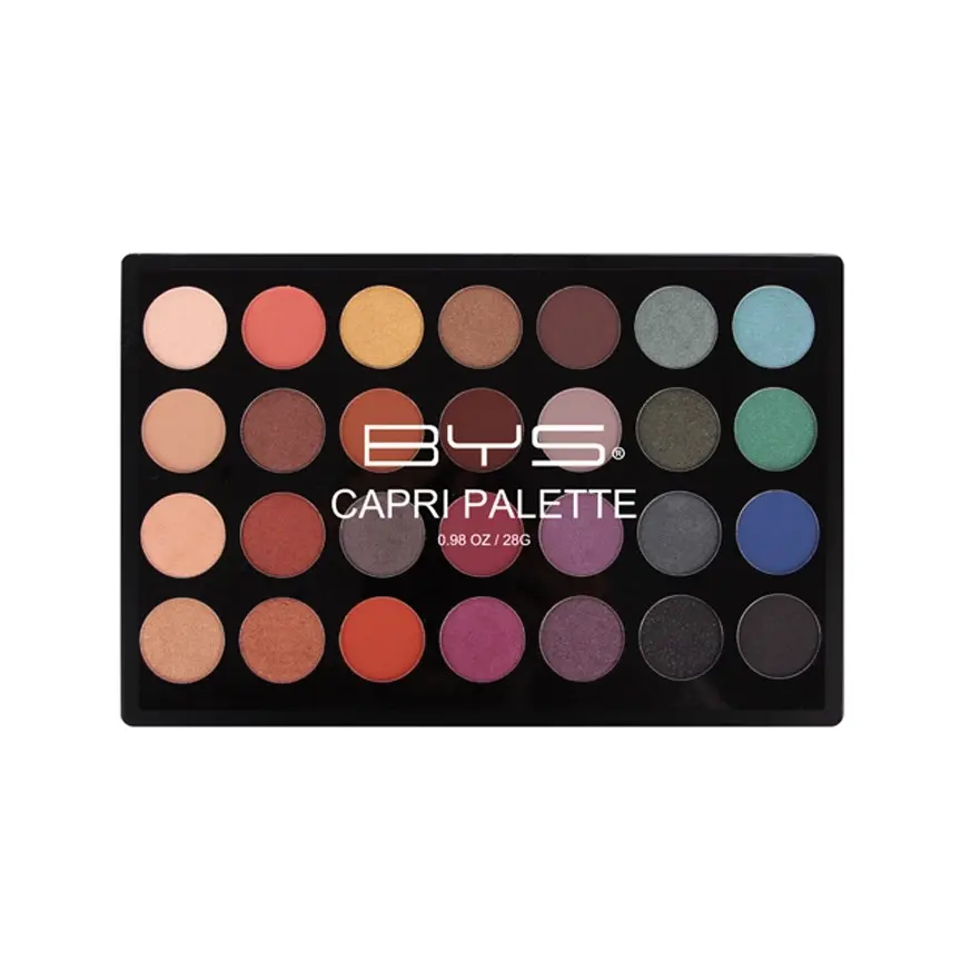 BYS 28g Eyeshadow Colour Palette Eye Shadow Matte/Metallic Shimmer Capri XL - Beauty
