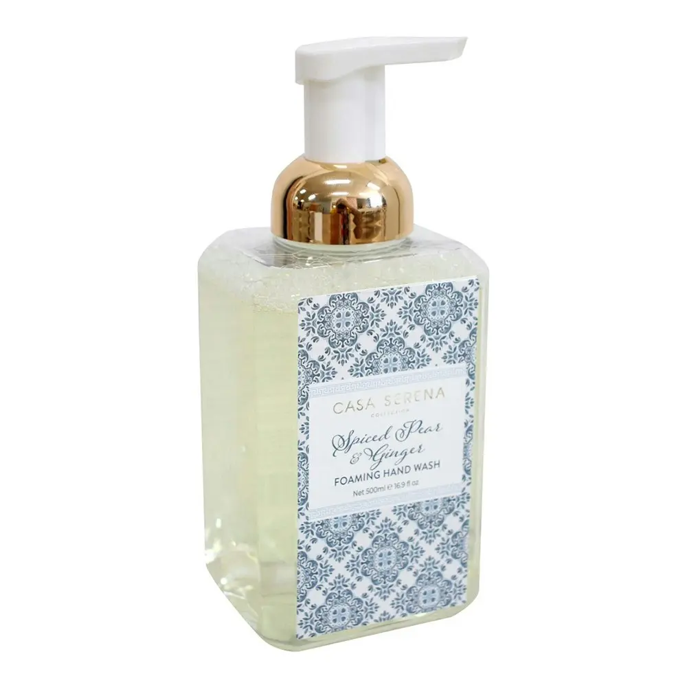 Casa Serena 500ml Foaming Hand Wash Liquid Fragranced Soap Spiced Pear & Ginger - Beauty
