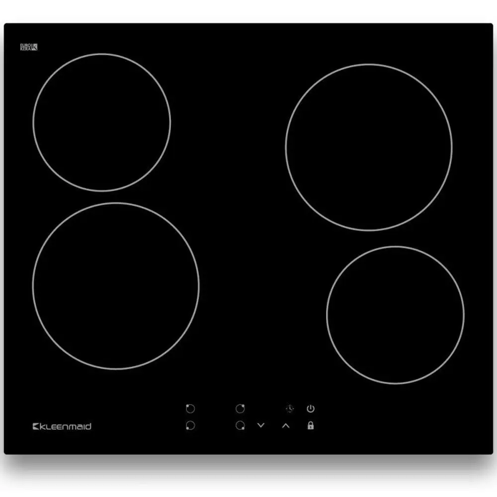 Kleenmaid Built In Ceramic Sensor Glass Cooktop/Stovetop 60cm 4 Burner BLK - Home & Garden