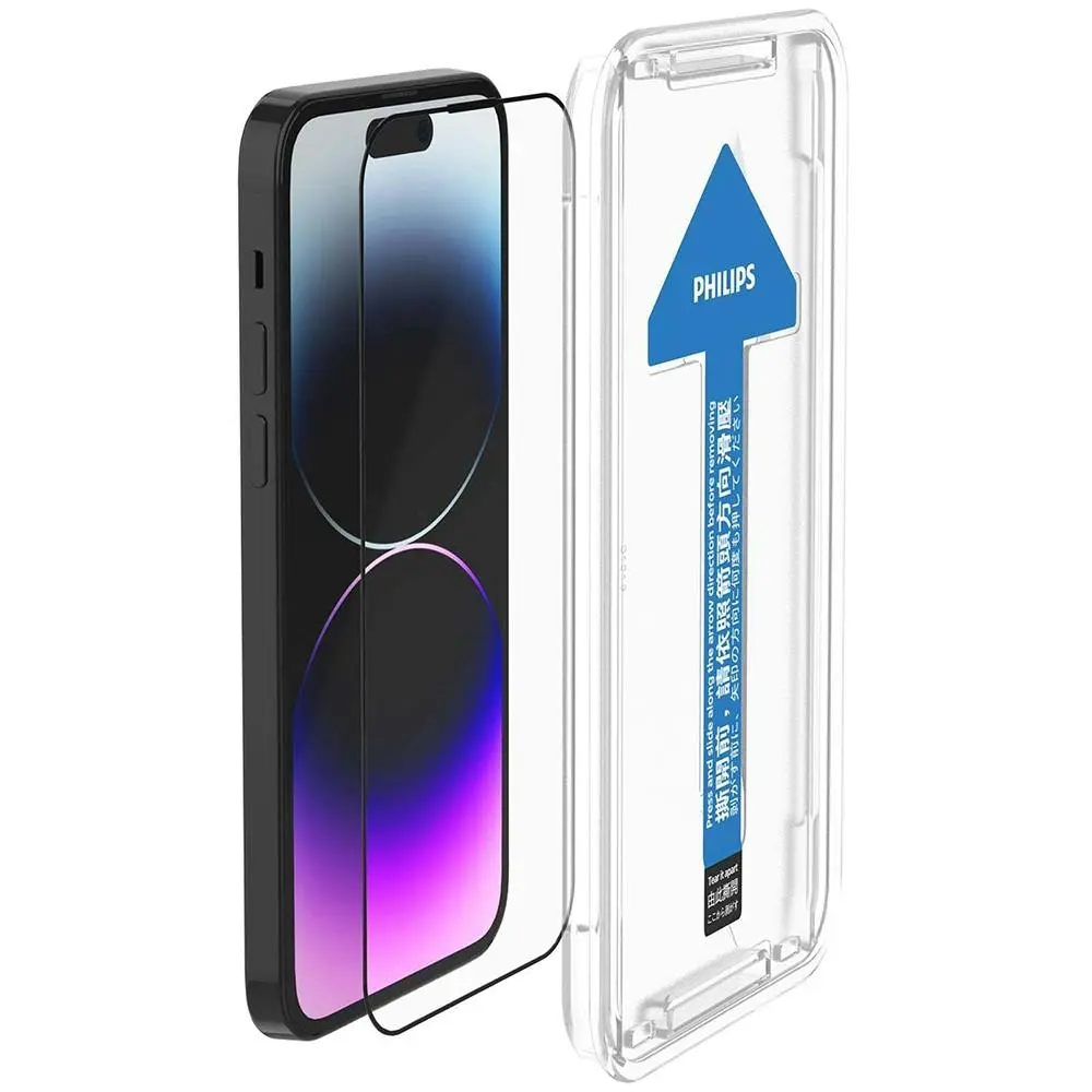 Philips High Transparency Tempered Glass Screen Protector For iPhone 14 Pro Max - Electronics