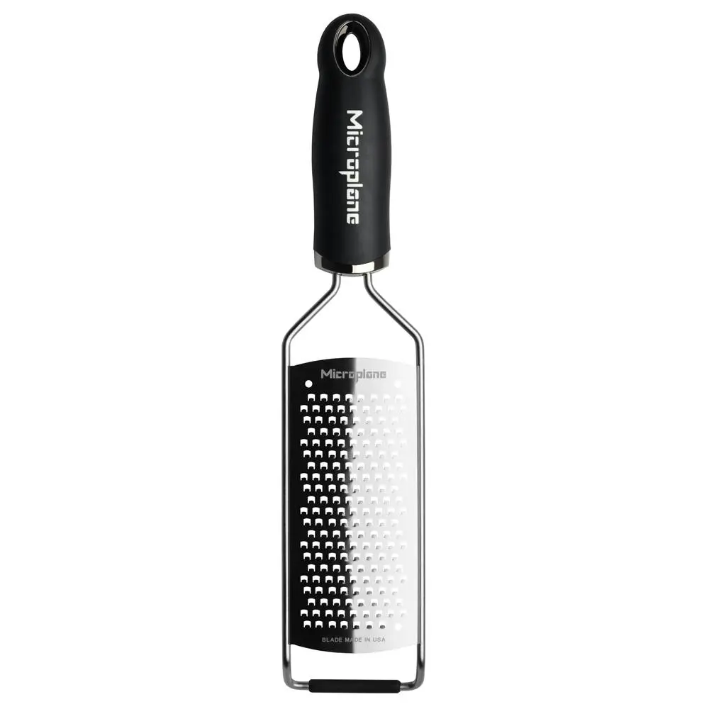Microplane 30cm Gourmet Manual Coarse Food Grater Stainless Steel Blade Black - Home & Garden