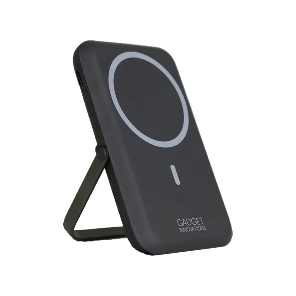 Gadget Innovations Wireless Portable MagSafe Rechargable Power Bank 5000mAh BLK - Electronics