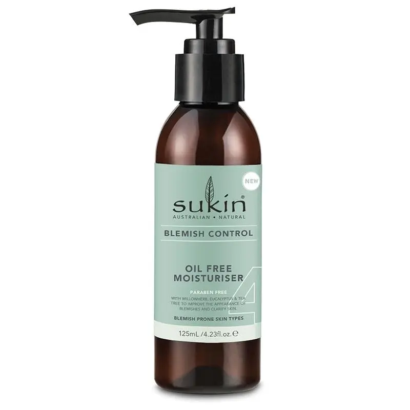 Sukin Blemish Control Oil Free Moisturiser 125ml - Beauty