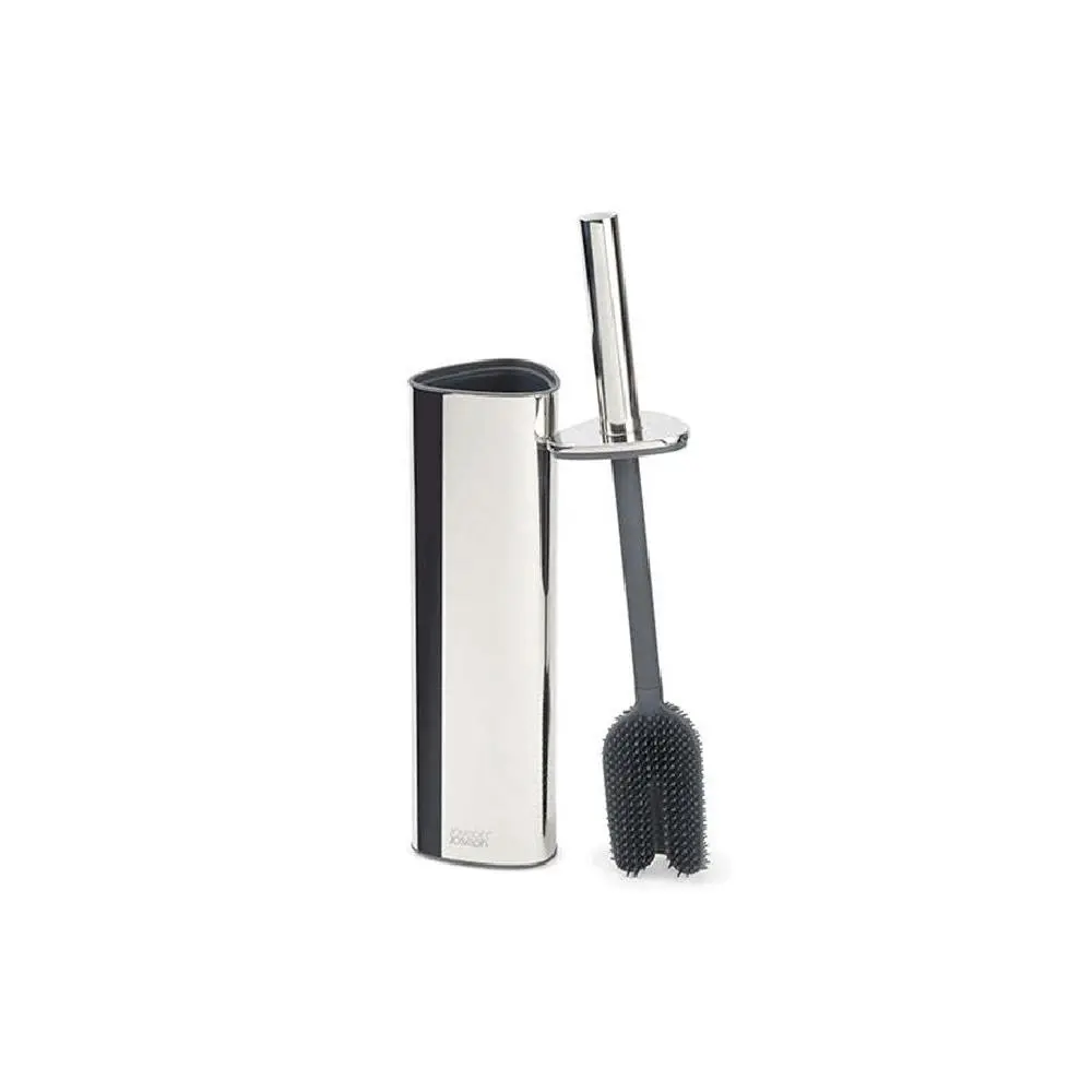 Joseph & Joseph 43.7cm Flex Luxe 360 Toilet Brush Cleaner w/Holder Storage Steel - Home & Garden