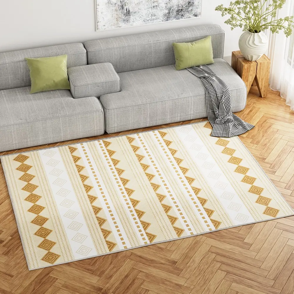 Artiss Floor Rug 160x230 Washable Mat Carpet Short Pile Ella - Home & Garden