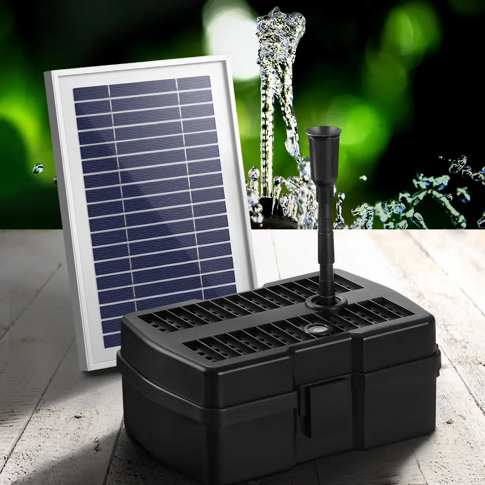 Gardeon Solar Pond Pump with Filter Box 6.6FT - Home & Garden