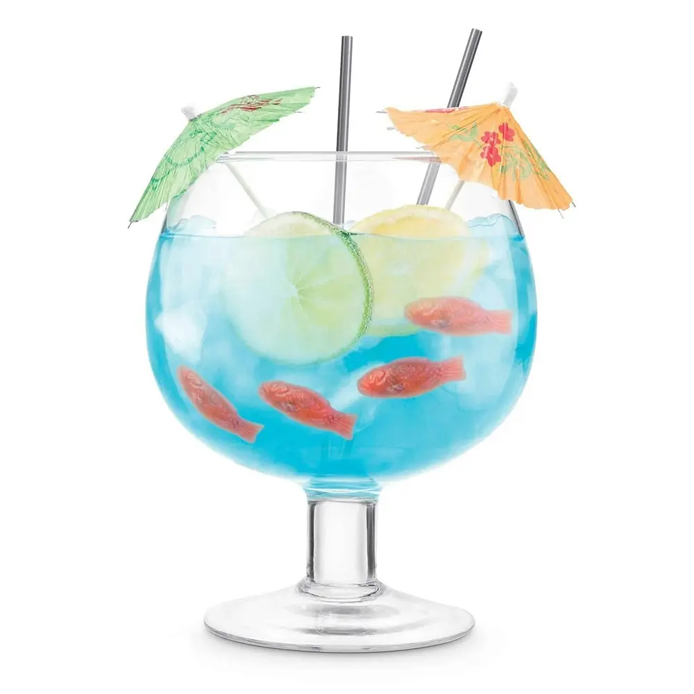 Final Touch 1.3L Vintage Balloon Oversized Margaritas/Cocktail Fish Bowl Glass - Home & Garden