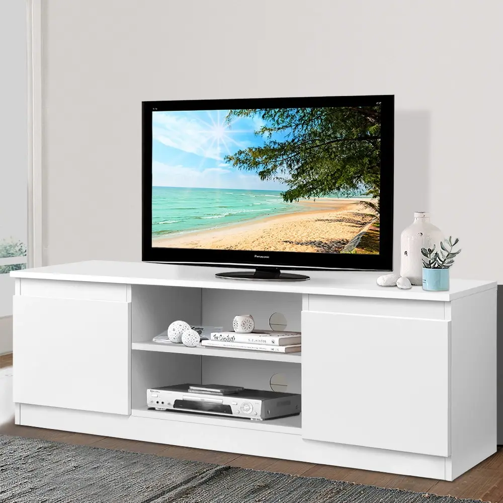 Artiss TV Cabinet Entertainment Unit 120cm White Anita - Furniture