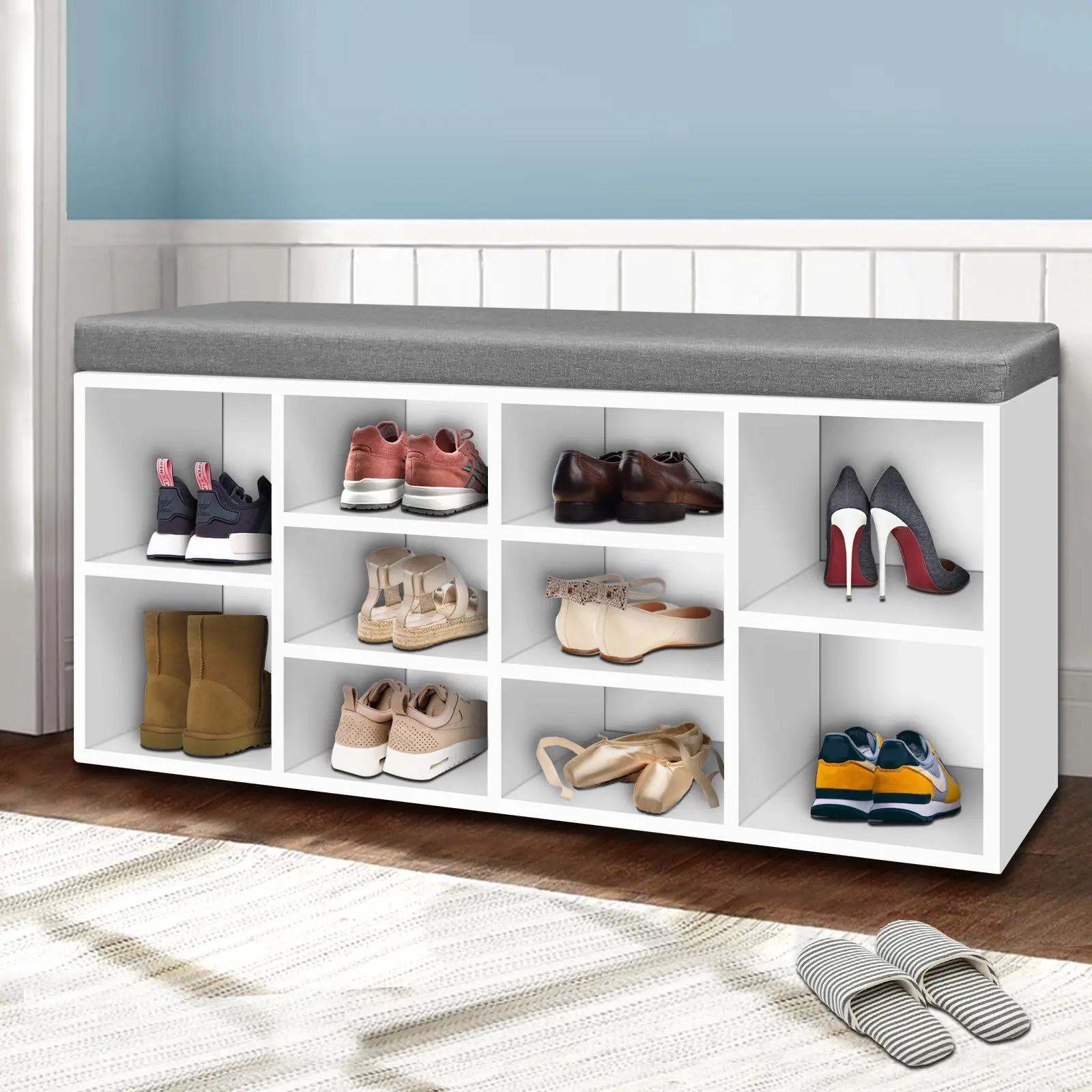 Artiss Shoe Rack Storage Cabinet Bench BOA - Furniture