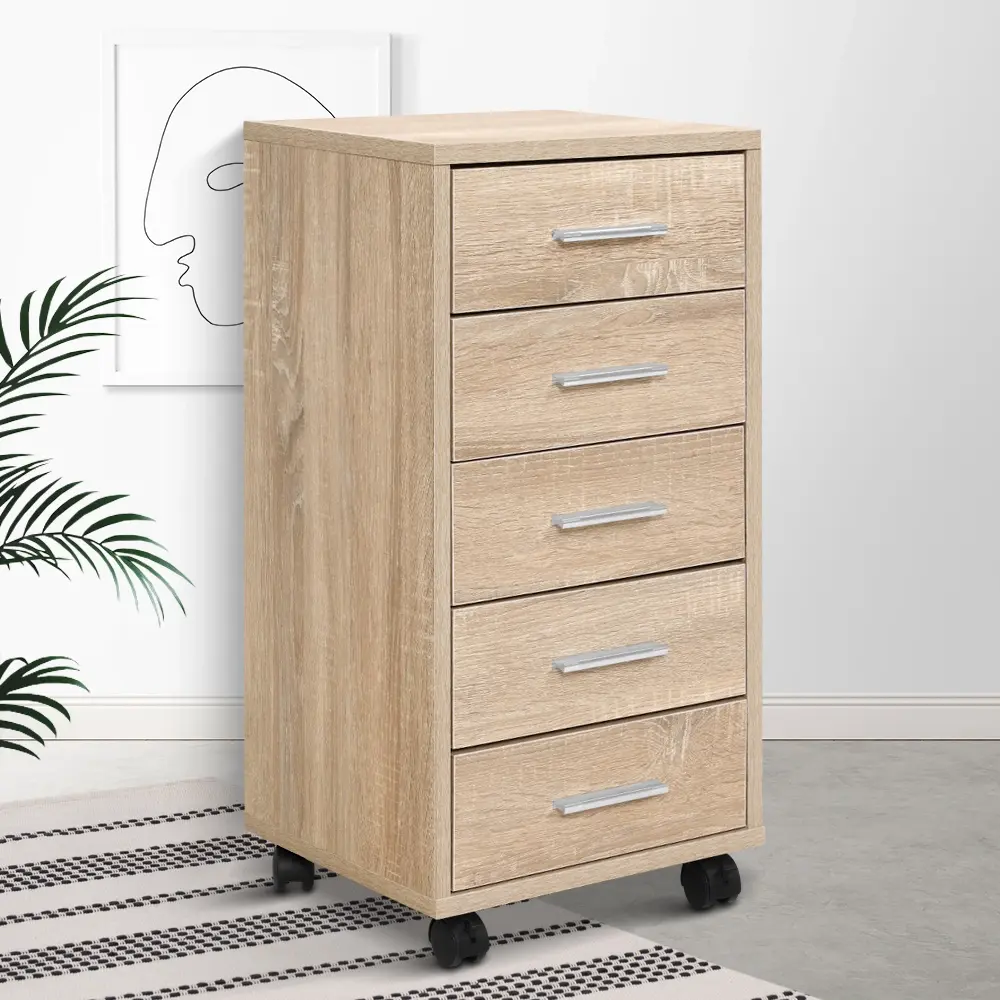 Artiss Filing Cabinet 5 Drawer Office Storage Organiser - Furniture