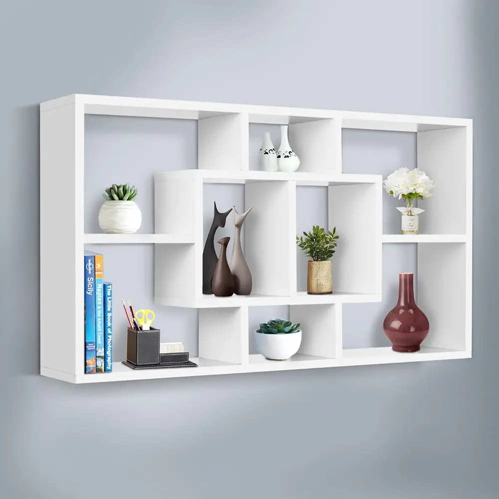 Artiss Floating Wall Shelves Bookshelf White - Furniture