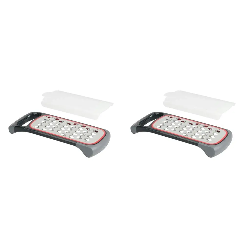 2x Appetito Stainless Steel 24cm Bowl Grater Home/Kitchen Food Cooking Utensil - Home & Garden