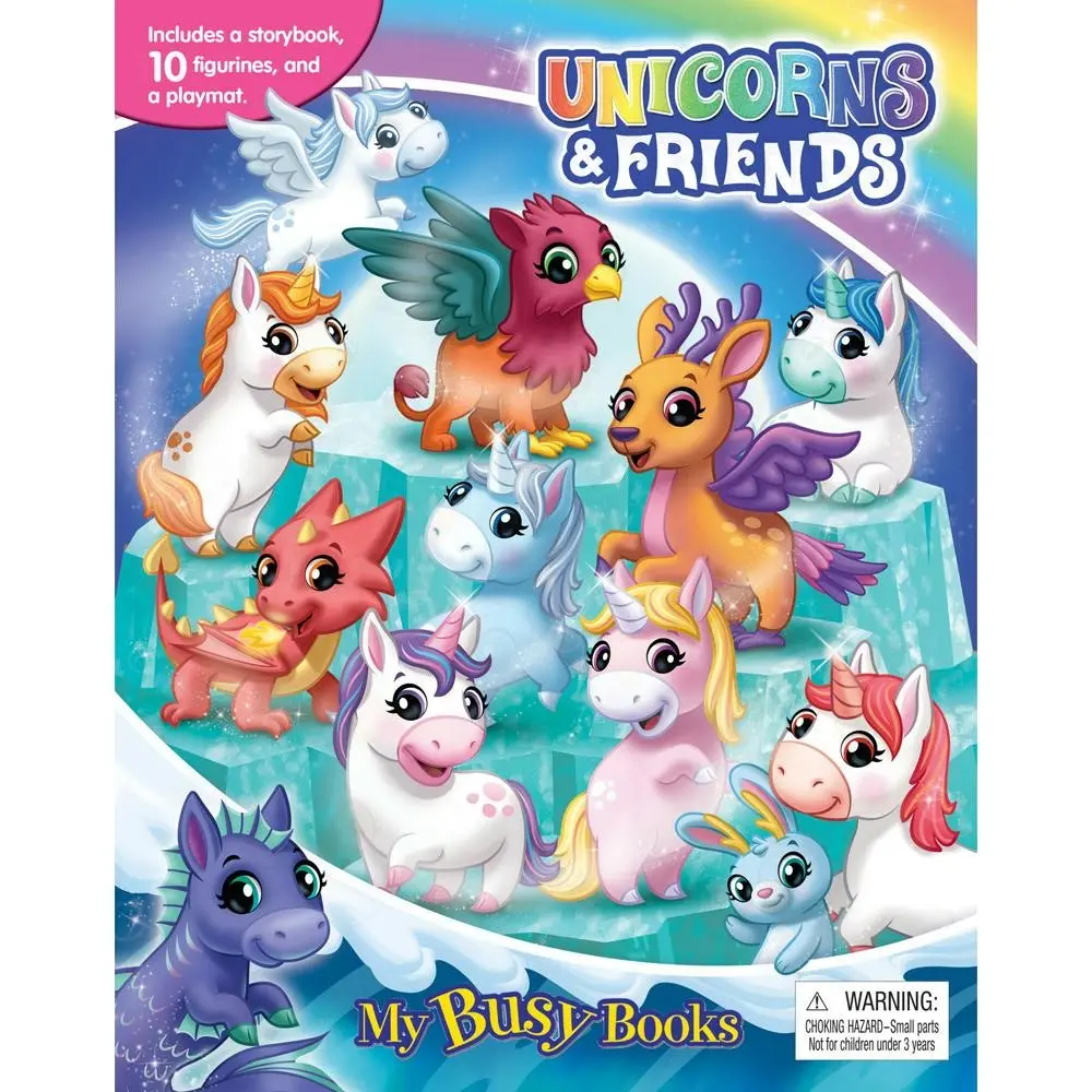 Unicorns My Busy Book Kids/Children Storybook/Toy/Playmat Activity Kit 3y+ - Entertainment