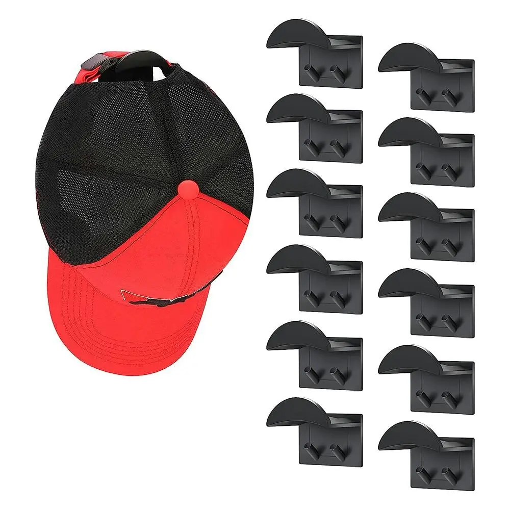 12Pcs Baseball Cap Rack Hat Organizer Baseball Caps Hangers Hanging Organizer - Home & Garden