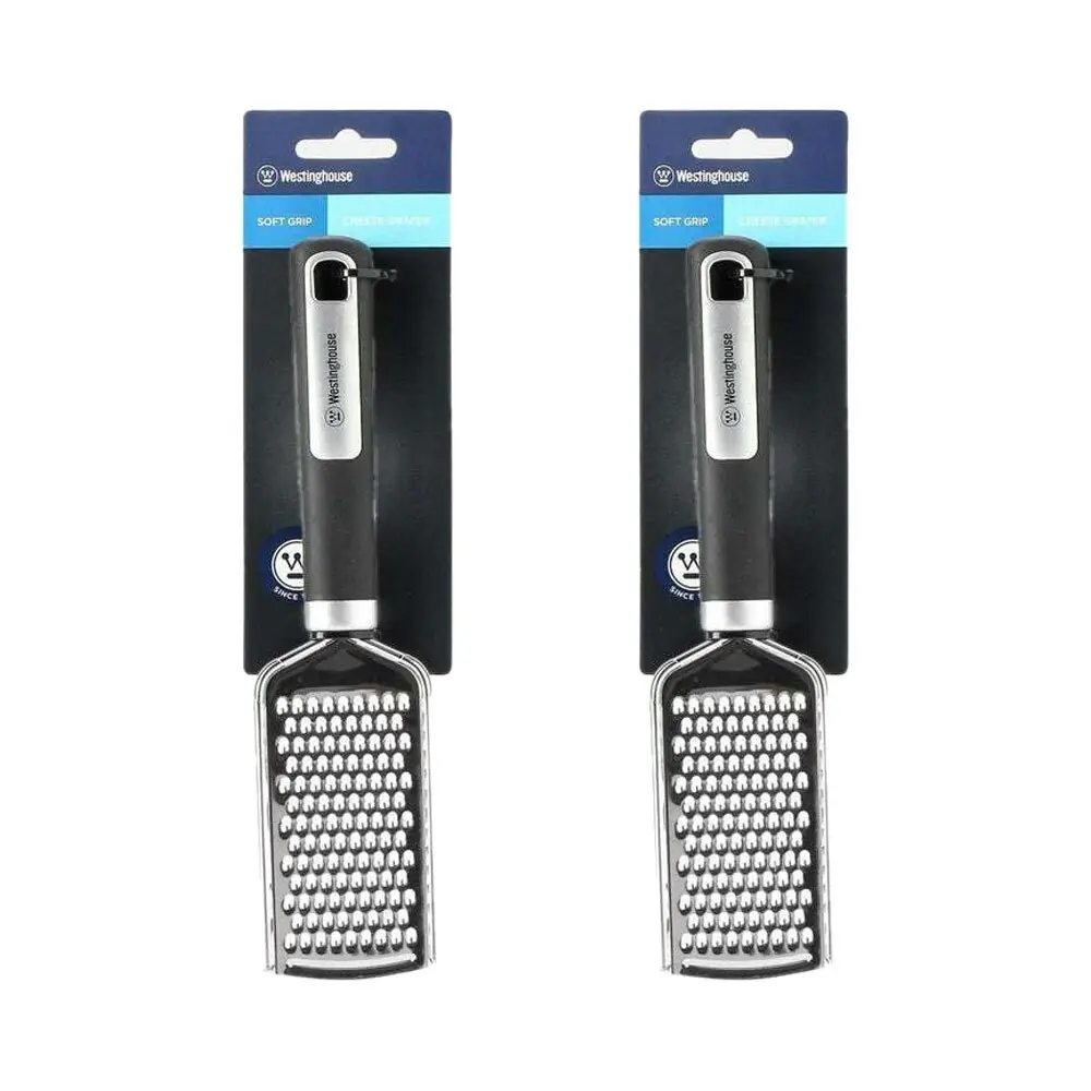 2PK Westinghouse Cheese Grater Soft Grip Stainless Steel Kitchen Tool/Gadget - Home & Garden