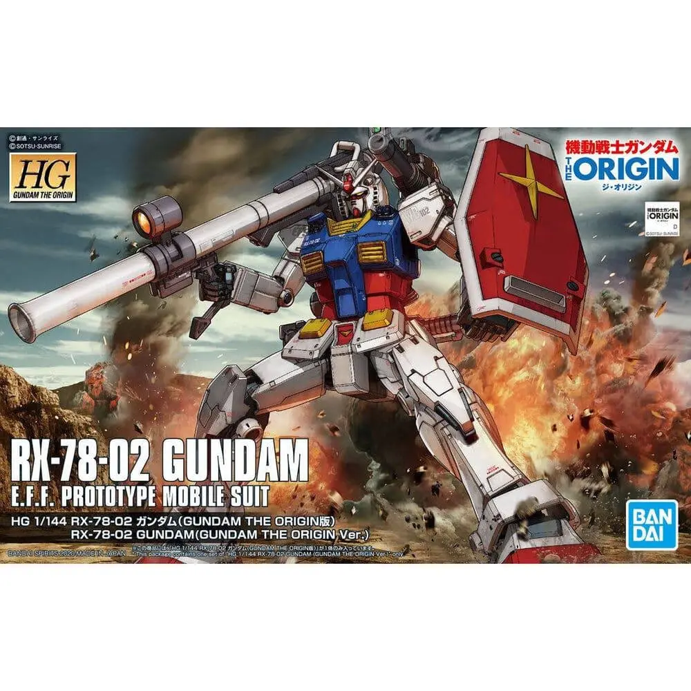 HG 1/144 RX-78-02 Gundam (The Origin Ver.)