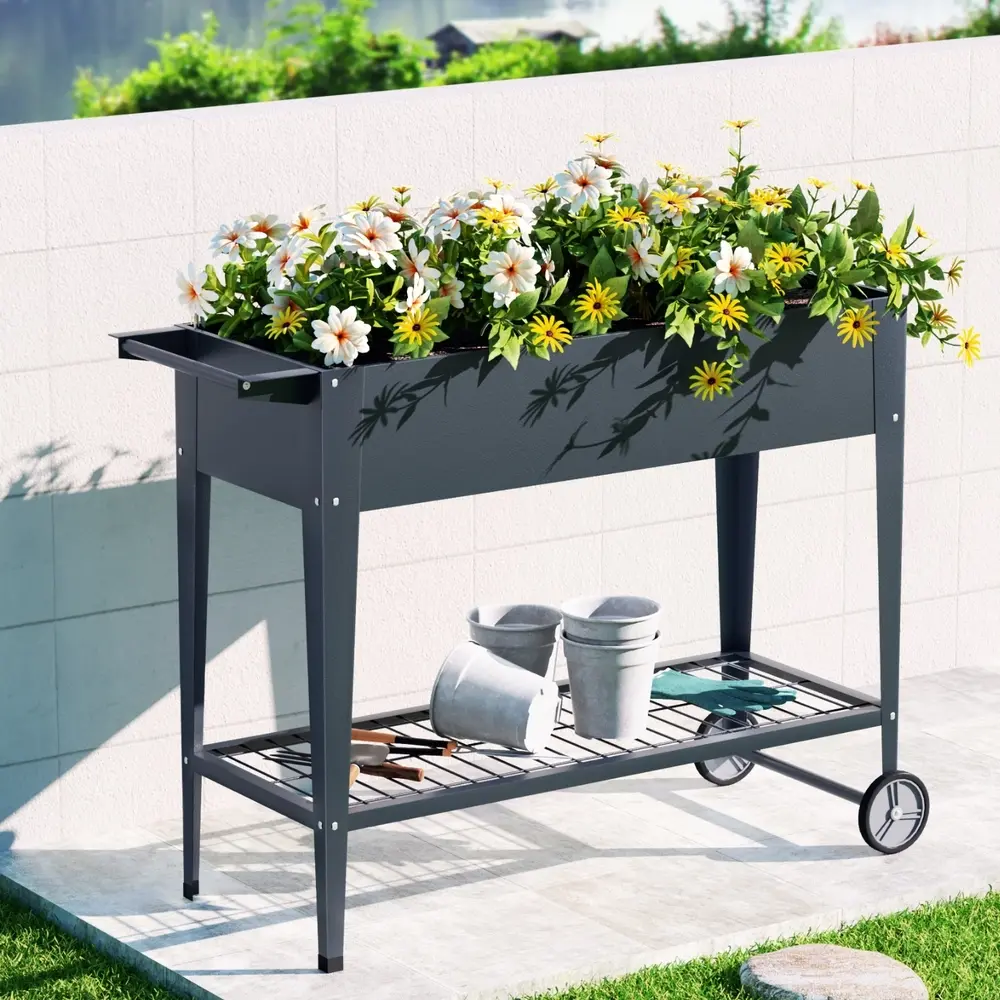 Green Fingers Garden Bed Elevated 100X40X80cm Planter Box Raised Container Herb - Home & Garden