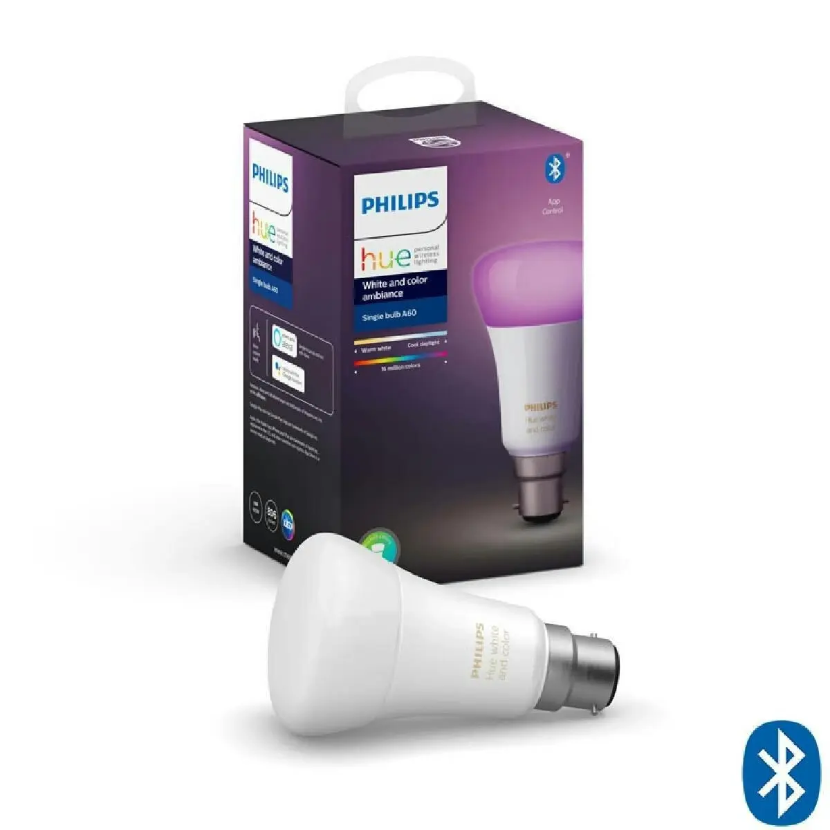 Philips Hue Bulb B22 Colour With Bluetooth - Home & Garden