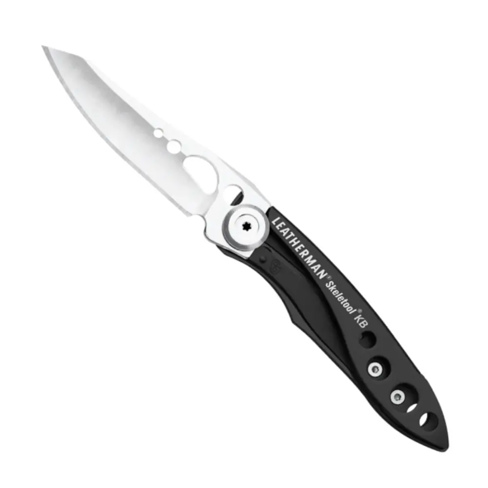 Leatherman Skeletool KB Folding Knife Plain Blade Black - Sports & Outdoor